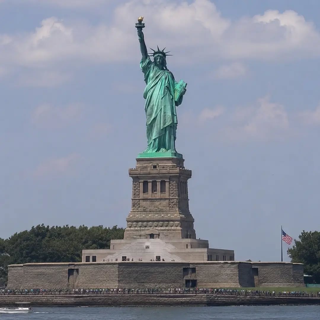 Statue of Liberty across the water